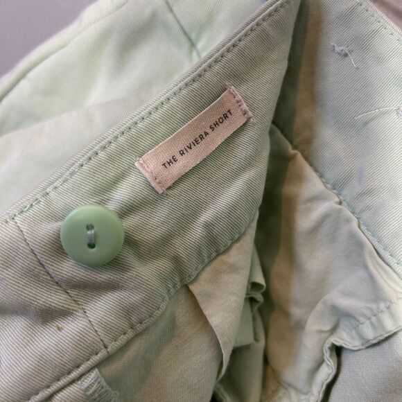 LOFT The Riviera Mint Green Chino Shorts Classic Summer Casual Size 4 - Picture 5 of 7